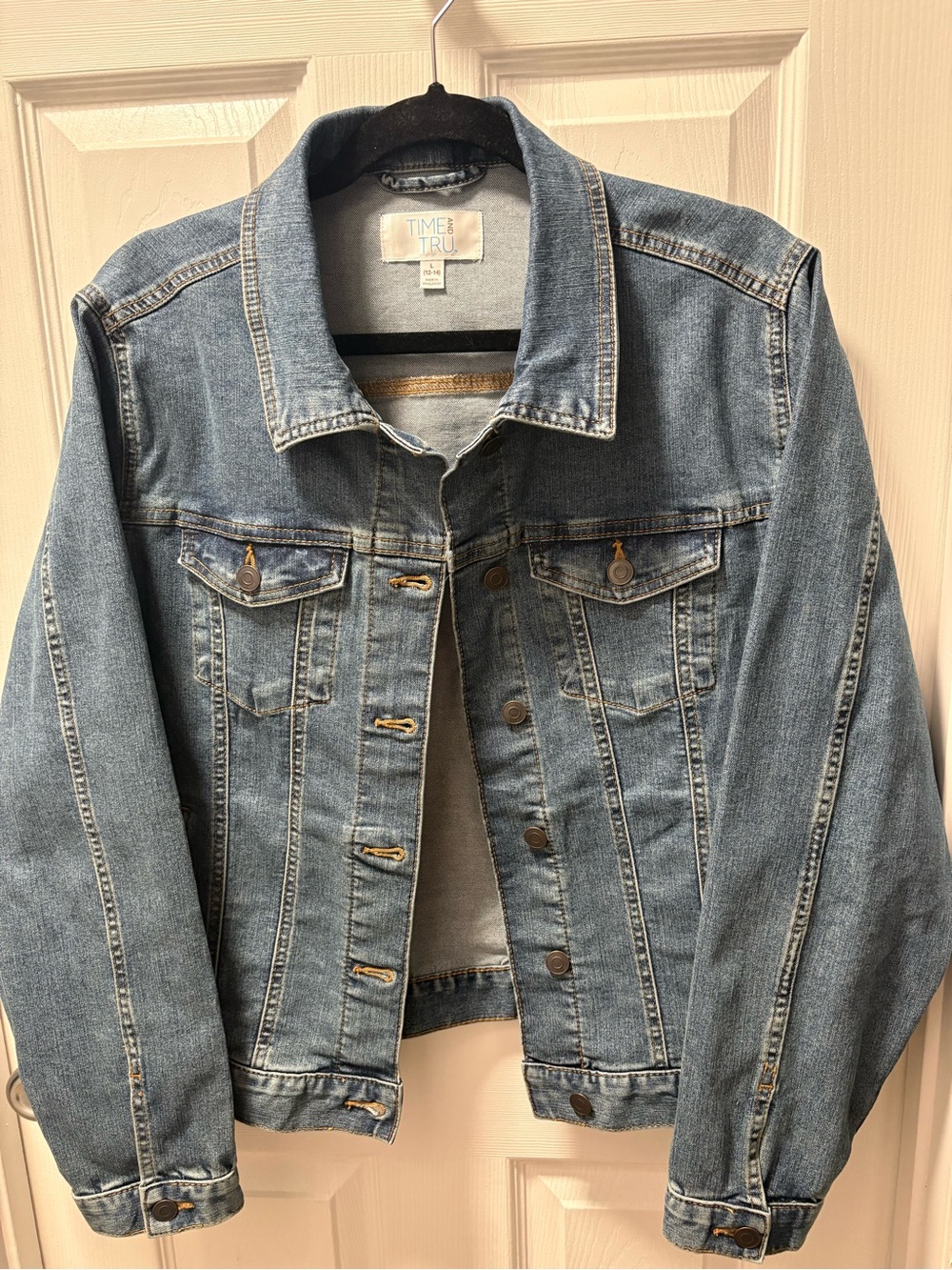 Time and Tru Blue Denim Jean Jacket